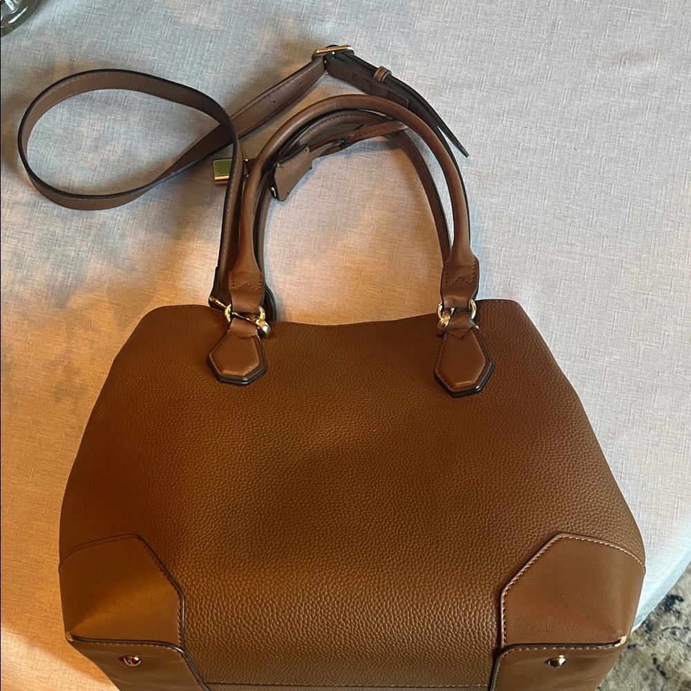 Nine West Brooklyn Jet Set Carryall Satchel Bag - Picture 12 of 14